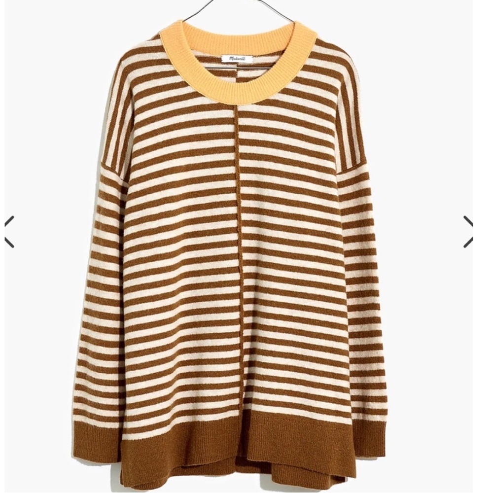 Striped Brown and Cream Sweater